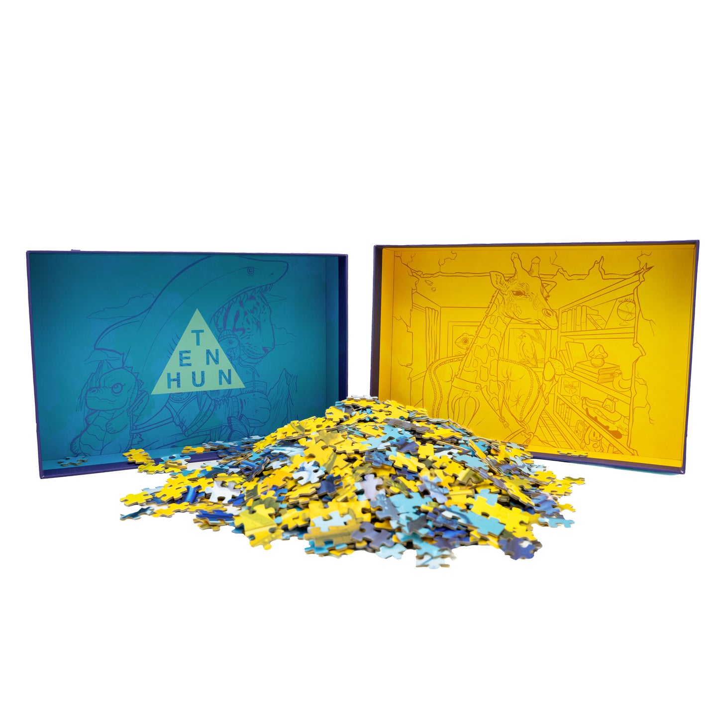 Blue/Yellow Jigsaw Puzzle