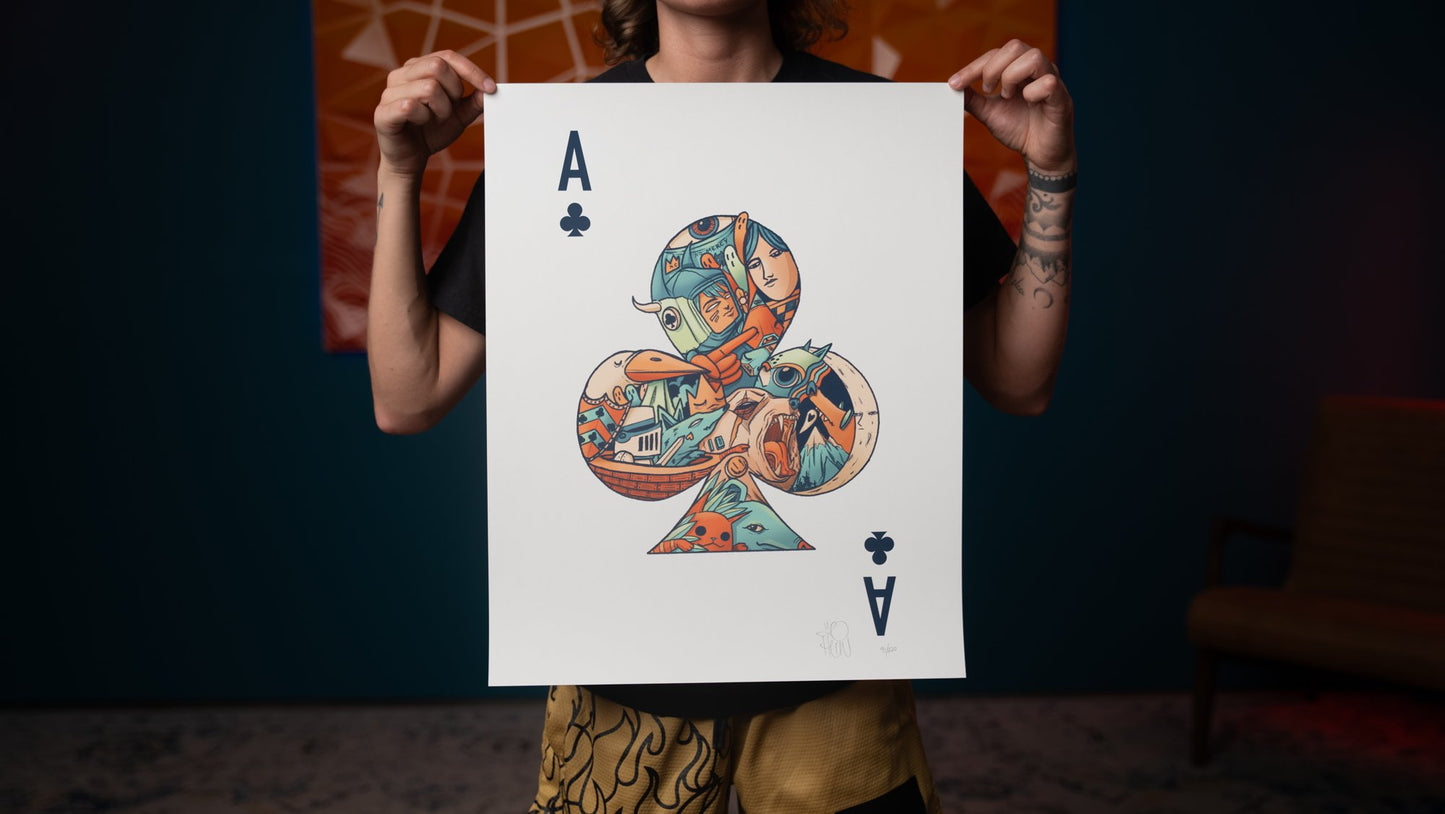 16" x 20" Playing Card Giclee Prints