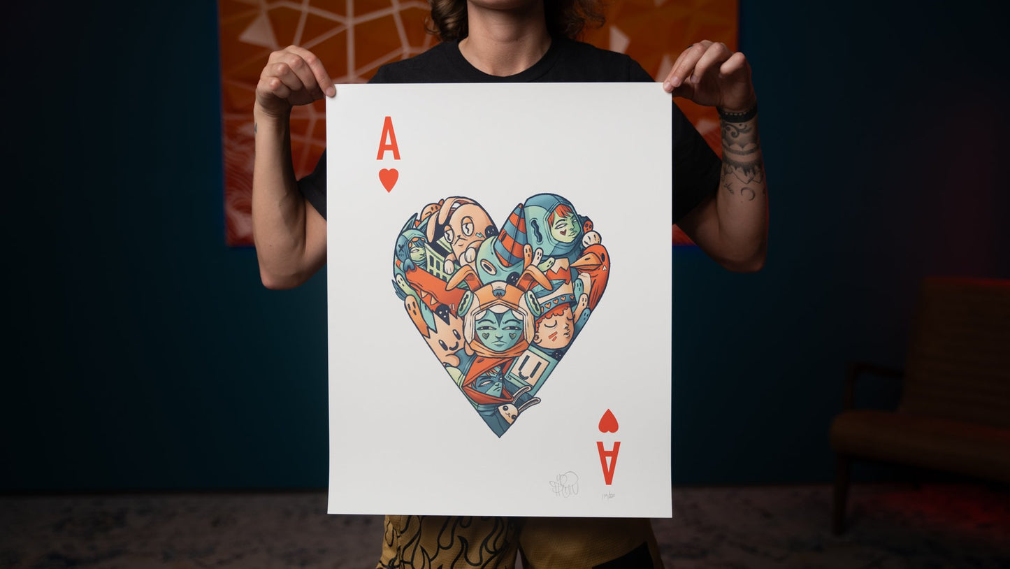 16" x 20" Playing Card Giclee Prints