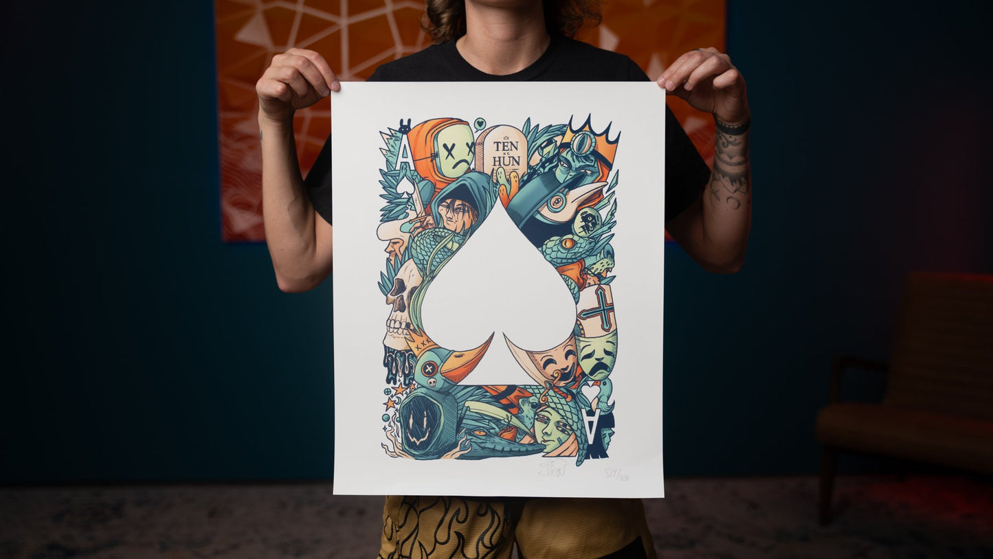 16" x 20" Playing Card Giclee Prints