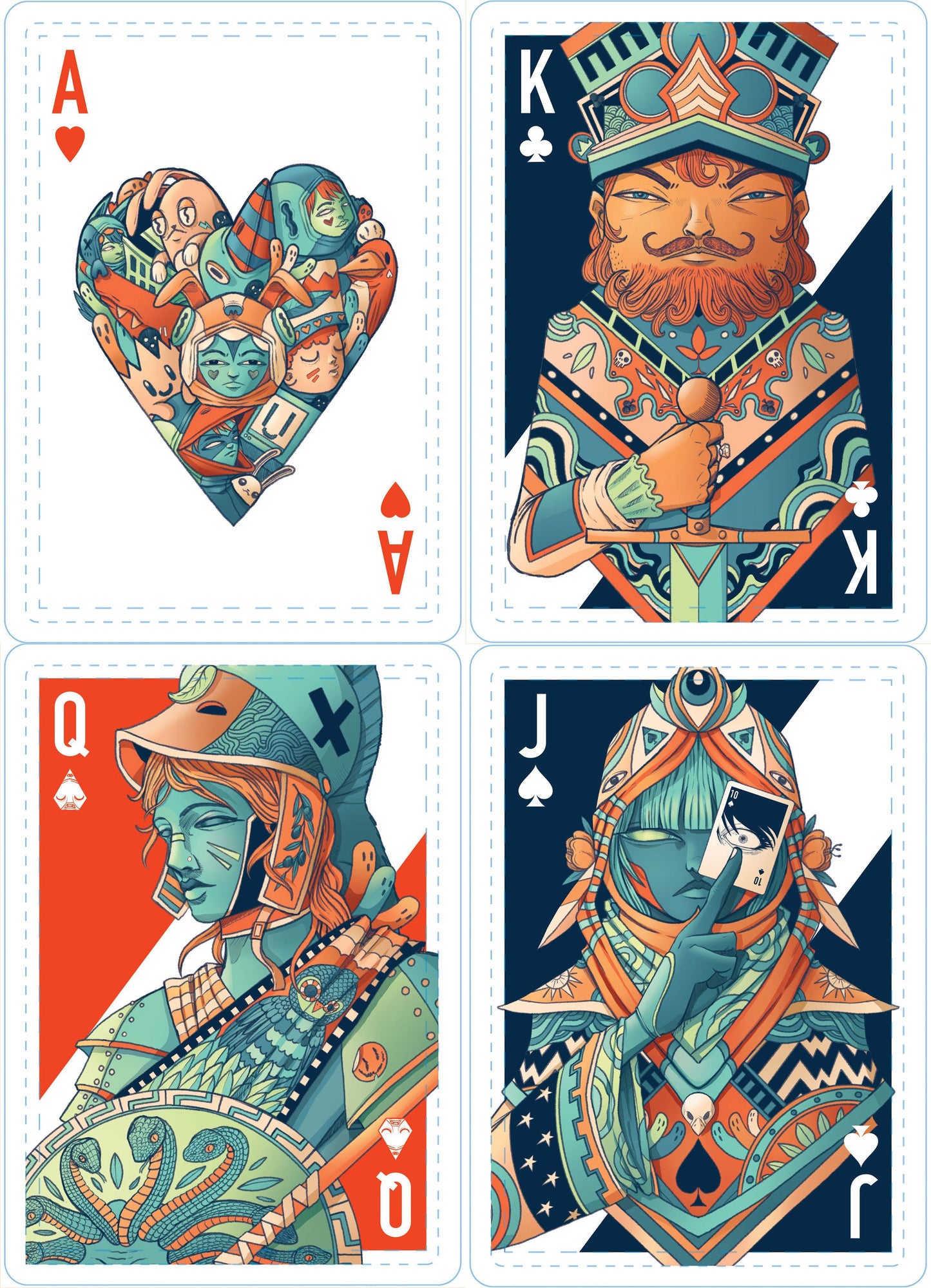 Vivid Kingdoms Playing Cards