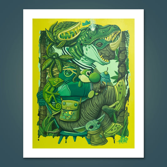 "Green Rhino" - Limited Edition Giclee Prints