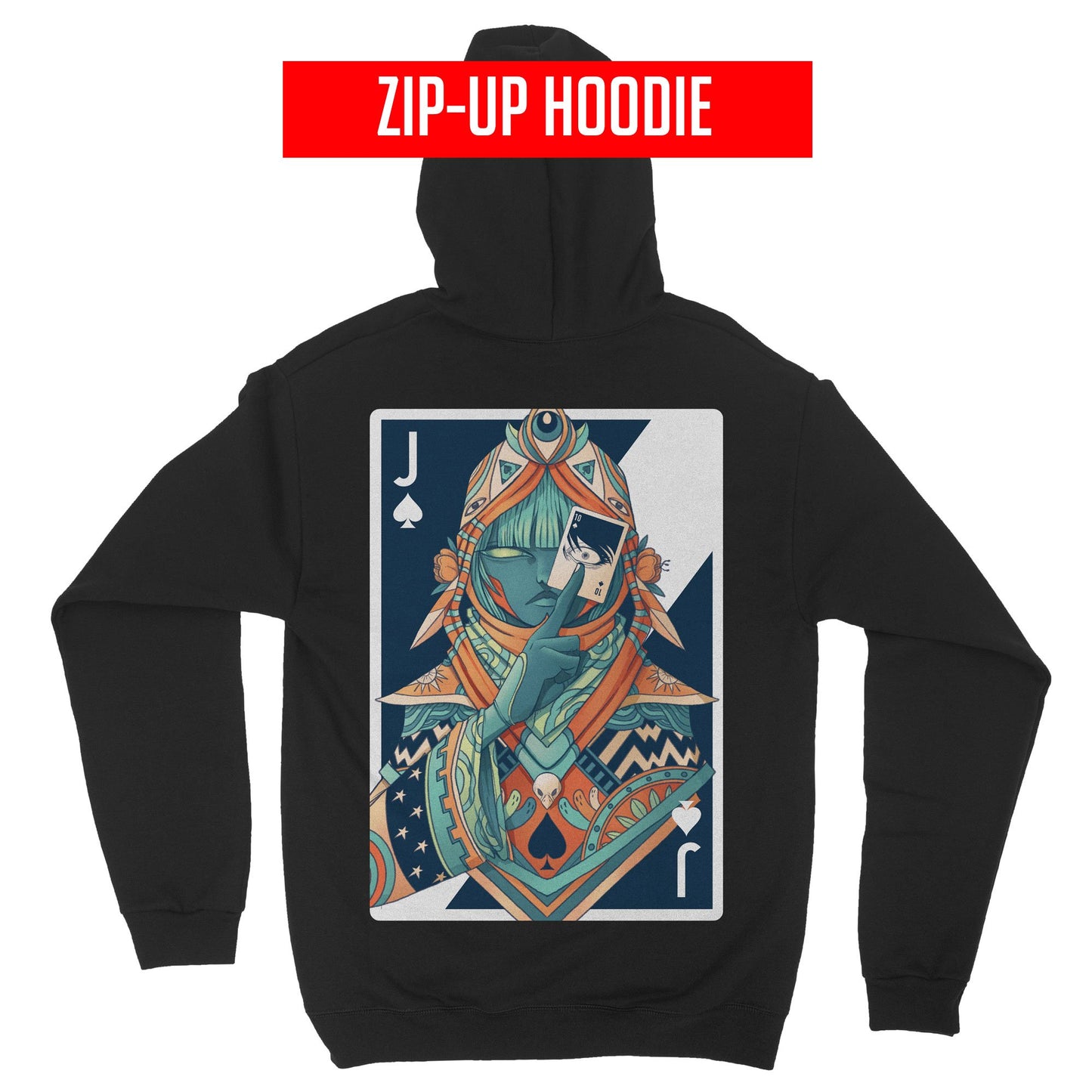 Jack of Spades - Zip-Up Hoodie