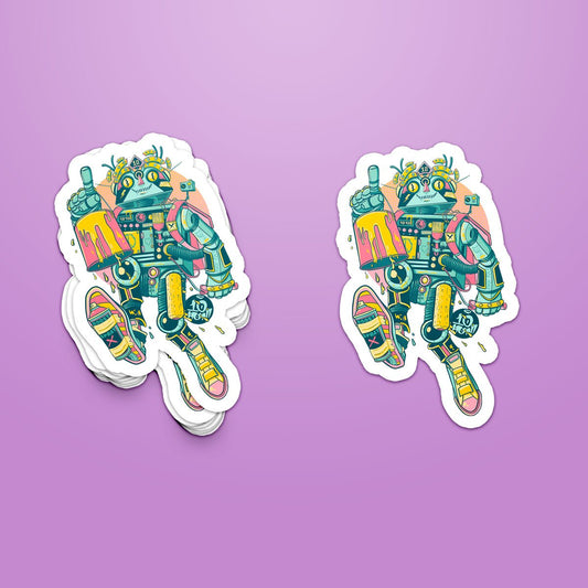 Paint Bot - Die Cut Sticker - 4"