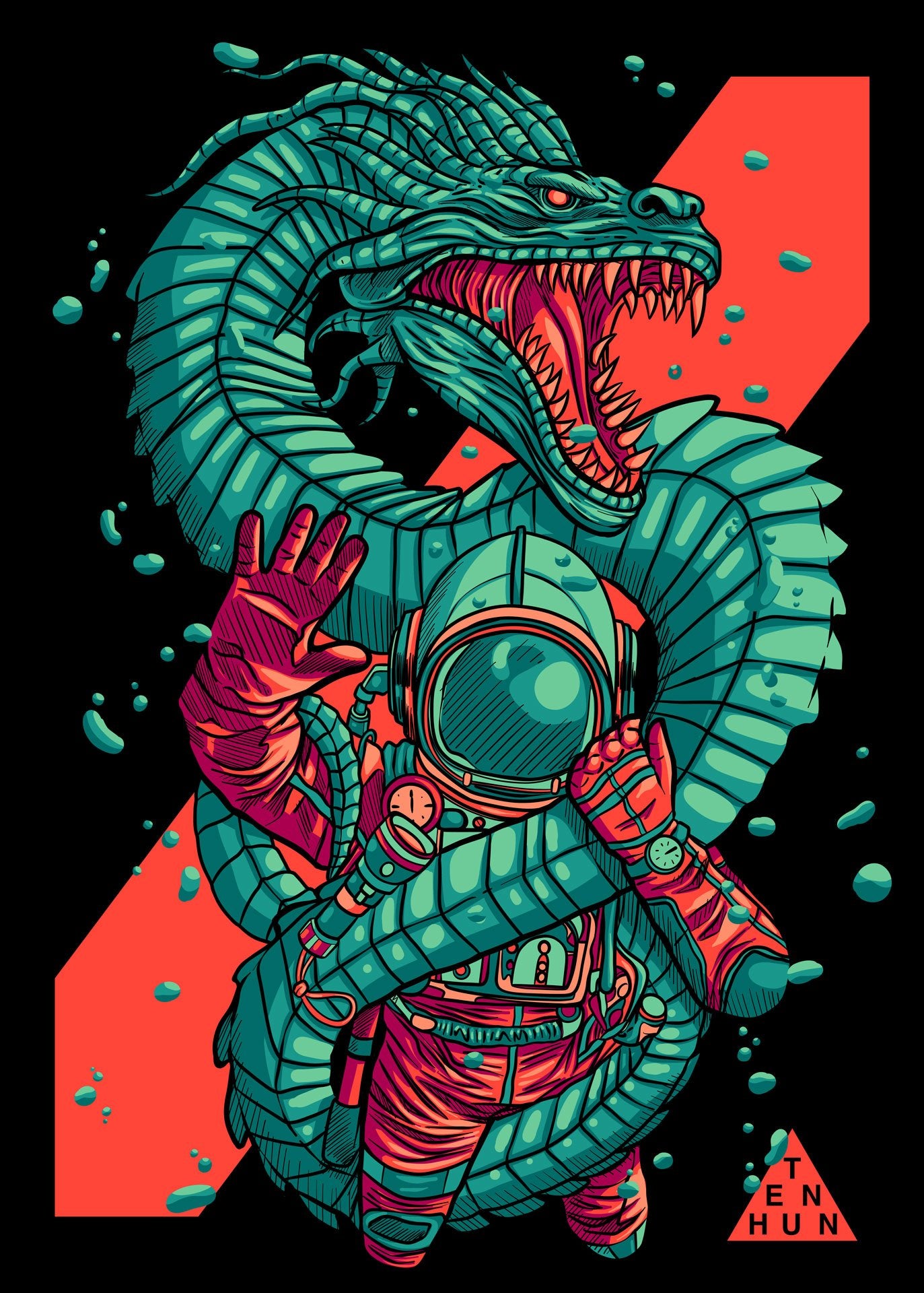 "Sea Serpent" - T Shirt