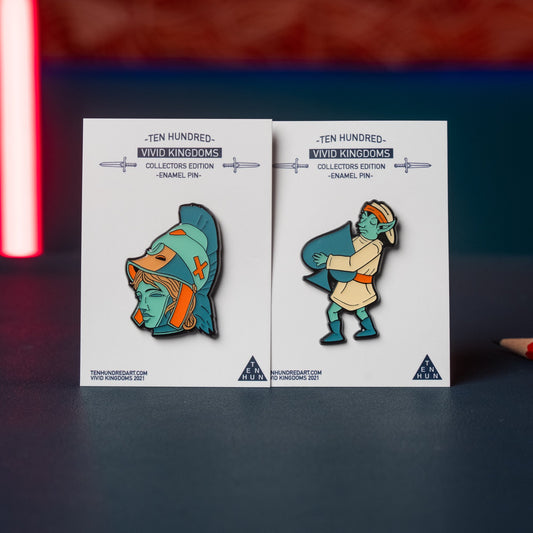 Vivid Kingdoms Enamel Pins