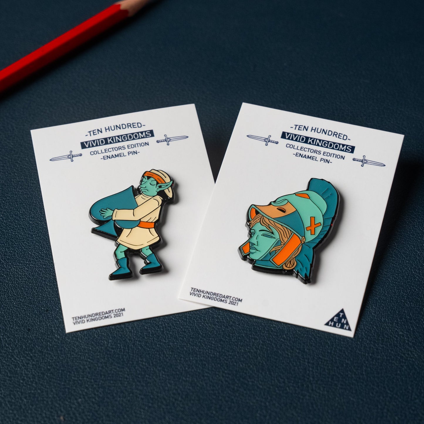 Vivid Kingdoms Enamel Pins