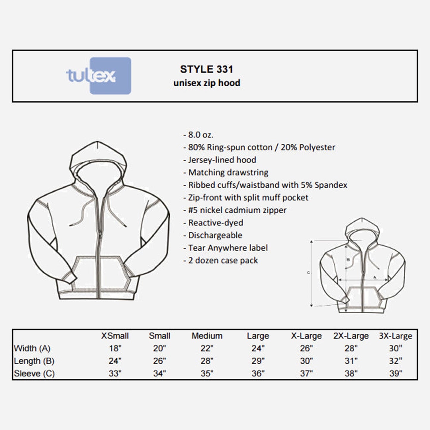 "Only Time Will Tell" - Zip-Up Hoodie